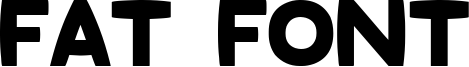 Fat Font Font