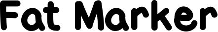 Fat Marker Font