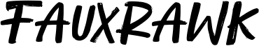Fauxrawk Font