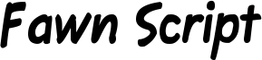Fawn Script Font