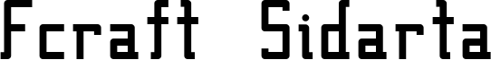 Fcraft Sidarta Font