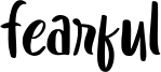 Fearful Font