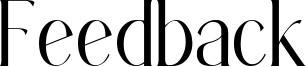 Feedback Font