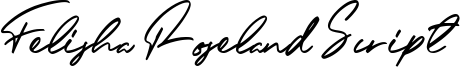 Felisha Roseland Script Font