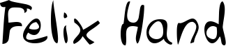 Felix Hand Font