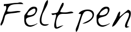 Feltpen Font