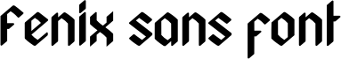 Fenix sans font Font