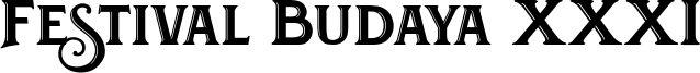 Festival Budaya XXXI Font