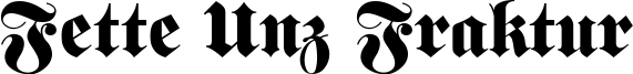 Fette Unz Fraktur Font
