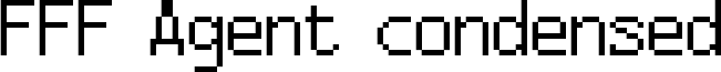 FFF Agent condensed Font