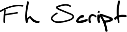 Fh Script Font