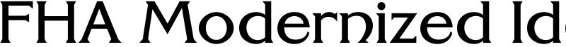 FHA ModernIdealClassic_NC.otf