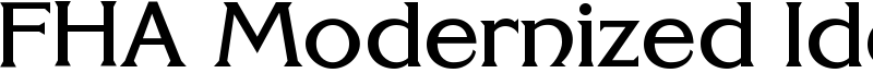 FHA Modernized Ideal ClassicNC Font