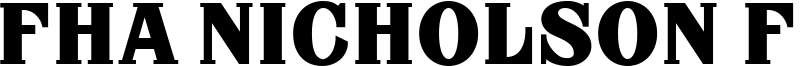 FHA Nicholson French NCV Font