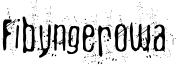 Fibyngerowa Font