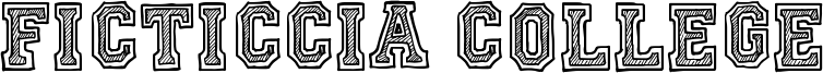 Ficticcia College Font