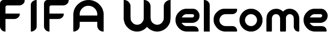 FIFA Welcome Font