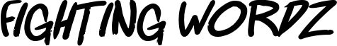 Fighting wordz Bold Italic.otf