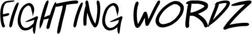 Fighting wordz Italic.otf