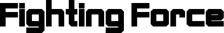 Fighting Force Font