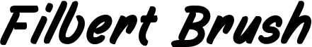 Filbert Brush Font