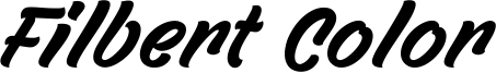 Filbert Color Font