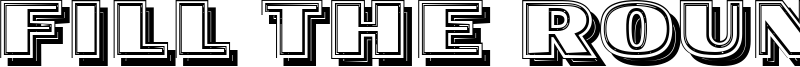Fill The Round Font
