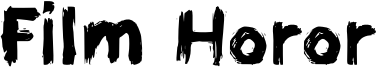 Film Horor Font