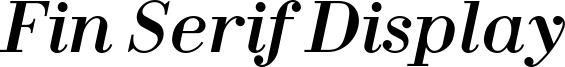 Fin Serif Display Font