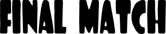 Final Match Font