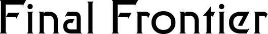 Final Frontier Font