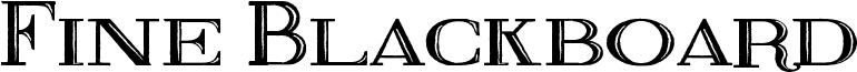 Fine Blackboard Font