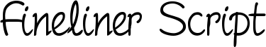 Fineliner Script Font