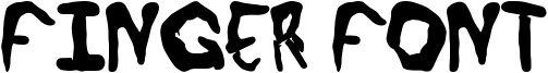 Finger font Font