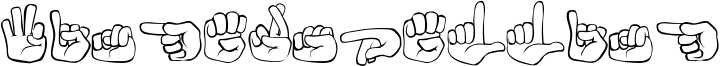 Fingerspelling Font