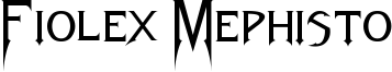 Fiolex Mephisto Font