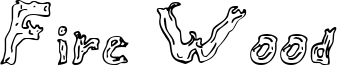 Fire Wood Font