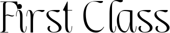 First Class Font