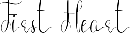First Heart Font