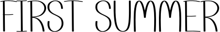 First Summer Font