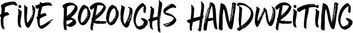 Five Boroughs Handwriting Font