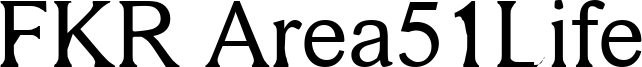 FKR Area51Life Font