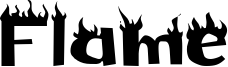 Flame Font