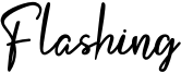 Flashing Font
