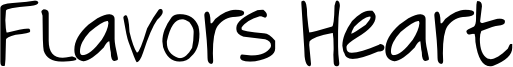Flavors Heart Font