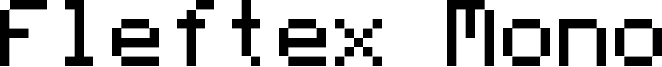 Fleftex Mono Font
