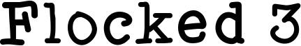 Flocked 3 Font