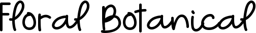 Floral Botanical Font