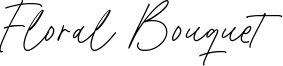 Floral Bouquet Font