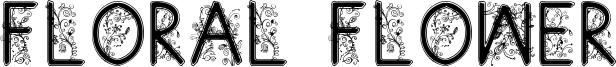 Floral Flower Font